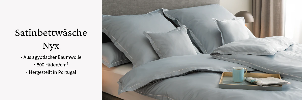 Satinbettwaesche Nyx aquamarin Satinbettwaesche Nyx aquamarin